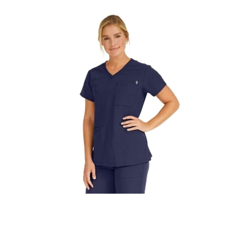 Medline Berkeley ave Women's Stretch Fabric Tunic Scrub Top with Pockets